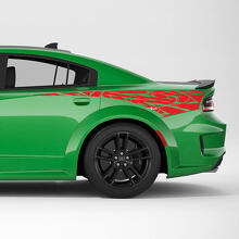 Autocollant Vinyle Bande Latérale Arrière Tribal Skin pour Dodge Charger 3