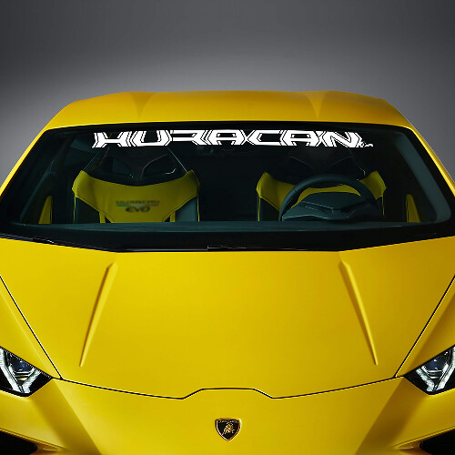 Décalcomanie Autocollante en Vinyle avec Lettrage pour Pare-brise pour Lamborghini Huracan Evo 1