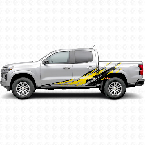 Bandes en vinyle usées pour porte anti-projections et flanc de caisse pour Chevrolet Colorado 3e génération 2023-2026