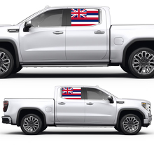 Autocollant Vinyle Drapeau Hawaïen pour Fenêtre Latérale GMC Sierra 2023 2