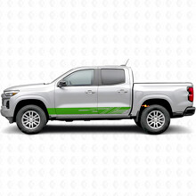 Bandes vinyles diagonales pour porte et bas de caisse pour Chevrolet Colorado 3e génération 2023-2026_6