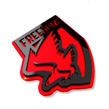 Insignes d'aile de garde-boue Freedom Bald Eagle Emblème de hayon Badge 3D 5