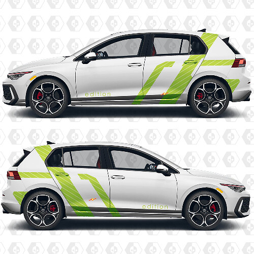 Autocollants en vinyle Wrap Sport pour Volkswagen Golf Gti