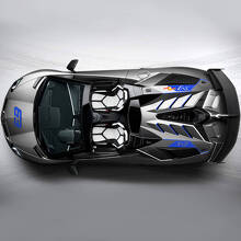 63 SVJ Autocollant Décoratif Capot Latéral Lamborghini Aventador SVJ 2