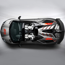 63 SVJ Autocollant Décoratif Capot Latéral Lamborghini Aventador SVJ 3