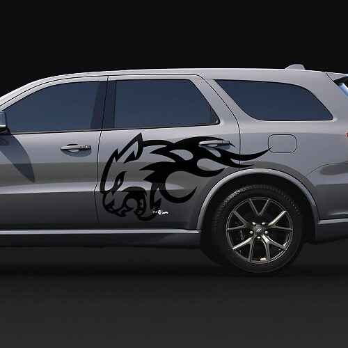 Autocollants vinyles Wildcat Flame Side pour Dodge Durango