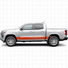 Bandes vinyles en quinconce pour portes et bas de caisse pour Chevrolet Colorado 3e génération 2023-2026_4