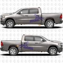 Autocollants et décalcomanies en vinyle pour portes latérales Awesome Wolf 3