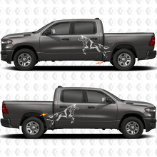 Portes latérales Décalcomanies éclaboussures Wolf pour tablier de benne Stickers Graphiques 2