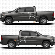 Portes latérales Décalcomanies éclaboussures Wolf pour tablier de benne Stickers Graphiques 2