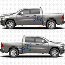 Portes latérales Décalcomanies éclaboussures Wolf pour tablier de benne Stickers Graphiques 3