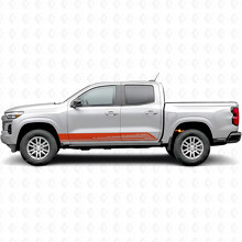 Bandes vinyle parallèles contour porte et bas de caisse pour Chevrolet Colorado 3e génération 2023-2026_4