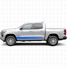 Bandes vinyle parallèles contour porte et bas de caisse pour Chevrolet Colorado 3e génération 2023-2026_5