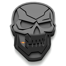 Plaques d'aile Skull Terminator Emblème de hayon Badge 3D 2