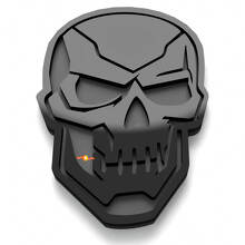 Badge d'aile 3D style Terminator Skull Emblème de hayon_2