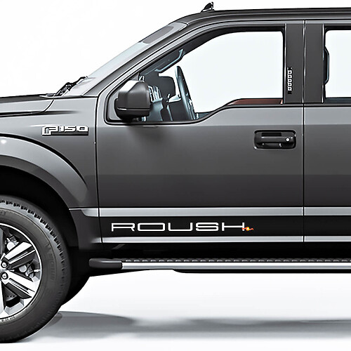 Autocollants Vinyle Latéraux Style Roush pour camion Musclecar