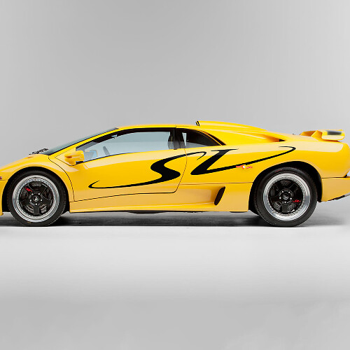 Kit d'autocollants vinyle SV Side Graphics pour Lamborghini Diablo SV 1998