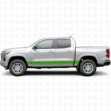 Bandes vinyle fines d'accentuation pour porte et bas de caisse pour Chevrolet Colorado 3e génération 2023-2026_6