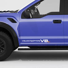 Autocollant décalcomanie VelociRaptor V8 Portes latérales Hayon pour pickup Ford f150 2