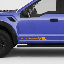 Autocollant décalcomanie VelociRaptor V8 Portes latérales Hayon pour pickup Ford f150 3