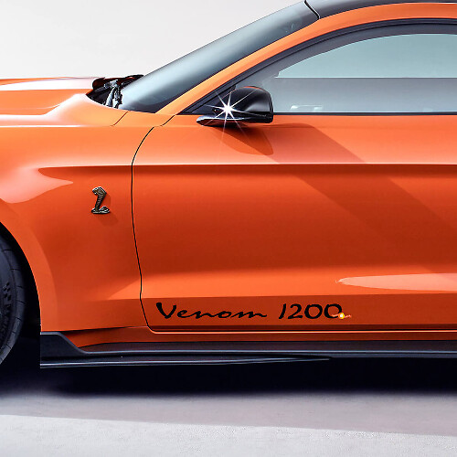Autocollants Vinyle Venom 1200 pour Portières Musclecar GT500