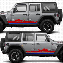 Autocollant vinyle personnalisé pour portes latérales compatible Jeep Wrangler Jeep Wrangler Willys 2