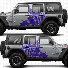 Autocollant vinyle Moose Splash Nature Side Doors compatible Jeep Wrangler 3