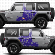 Autocollant vinyle Moose Splash Nature Side Doors compatible Jeep Wrangler 3