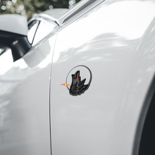 Écussons d'aile Wolf Moon Insigne de hayon Badge 3D 2