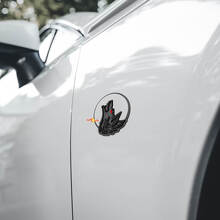 Écussons d'aile Wolf Moon Insigne de hayon Badge 3D 2