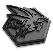 Plaques d'aile Honeycomb Bee Emblème de hayon Badge 3D 5