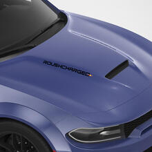 Autocollants de capot personnalisés style Roushcharged pour Dodge Charger_2