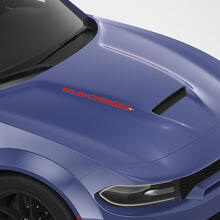 Autocollants de capot personnalisés style Roushcharged pour Dodge Charger_3