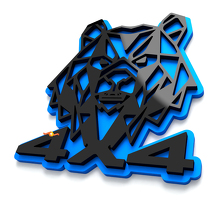 Badge d'aile Beer 4x4 Emblème de hayon Badge 3D 5