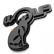 Plaques d'aile Wolf Emblème de hayon Badge 3D 2