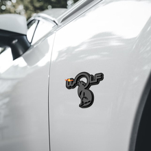 Plaques d'aile Wolf Emblème de hayon Badge 3D 4