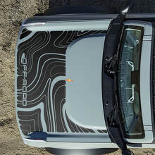 Autocollants Topographiques de Capot Tout-Terrain pour Ford Bronco 4