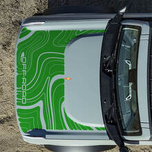 Autocollants Topographiques de Capot Tout-Terrain pour Ford Bronco 6