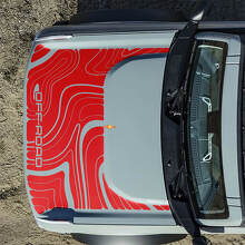 Autocollants Topographiques de Capot Tout-Terrain pour Ford Bronco 7