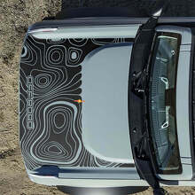 Autocollants Topographiques Hors Route pour Capot Musclecar horse 2 2