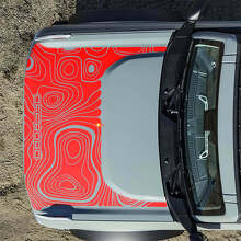 Autocollants Topographiques Hors Route pour Capot Musclecar horse 2 3