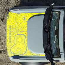 Autocollants Topographiques Hors Route pour Capot Ford Bronco 2 4