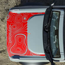 Autocollants Topographiques Hors Route pour Capot Ford Bronco 2 5