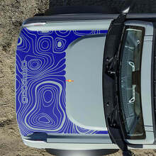 Autocollants Topographiques Hors Route pour Capot Musclecar horse 2 7