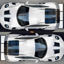 Kit de décalcomanies en vinyle pour ailes avant et arrière style Turbo S pour Porsche 911_2