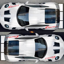 Kit de décalcomanies en vinyle pour ailes avant et arrière style Turbo S pour Porsche 911_3