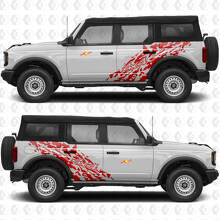 Autocollant en vinyle 4x4 Off Road Splash Side Doors Graphics 3 pour Ford Bronco 3