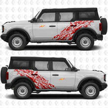 Autocollant en vinyle 4x4 Off Road Splash Side Doors Graphics 3 pour Musclecar horse 3