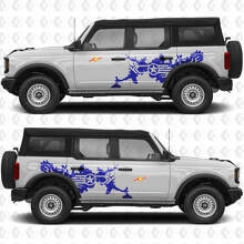 Autocollant Vinyle Graphique Splash Star Militaire pour Portes Latérales compatible avec Ford Bronco 2