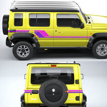 Kit de décalcomanies vinyle rétro Heritage latéral et arrière pour Suzuki Jimny XL_3